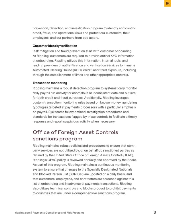 [Template] Payments Compliance Risk Programs - Page 3