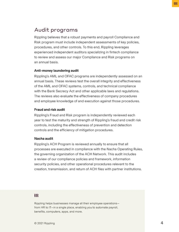 [Template] Payments Compliance Risk Programs - Page 4